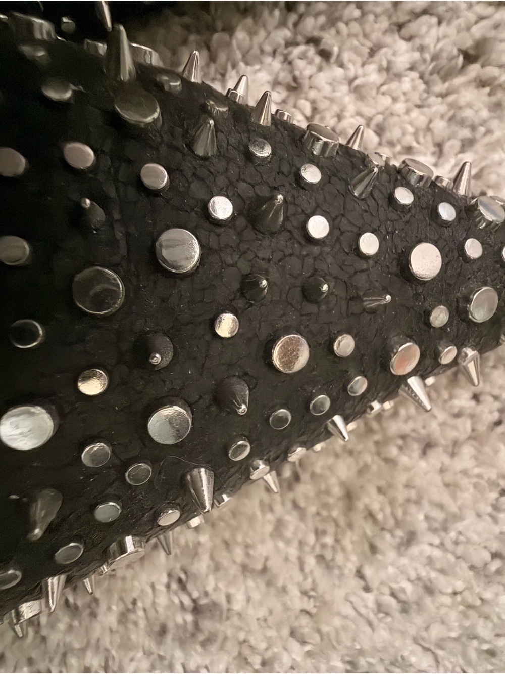 Zara Slingback Studded Low Heel Shoes Black Size 39 Size 8 - Picture 6 of 8
